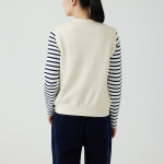 JAJU Button Vest – Ivory