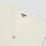 JAJU Button Vest – Ivory
