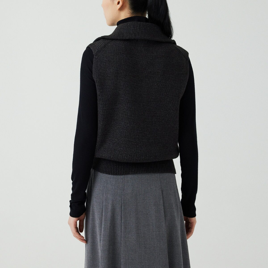 JAJU Half-Zip Vest – Charcoal