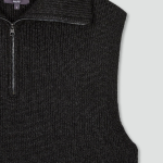 JAJU Half-Zip Vest – Charcoal