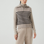 JAJU Half-Zip Vest – Light Beige