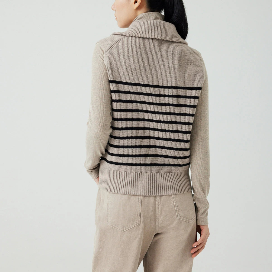 JAJU Half-Zip Vest – Light Beige