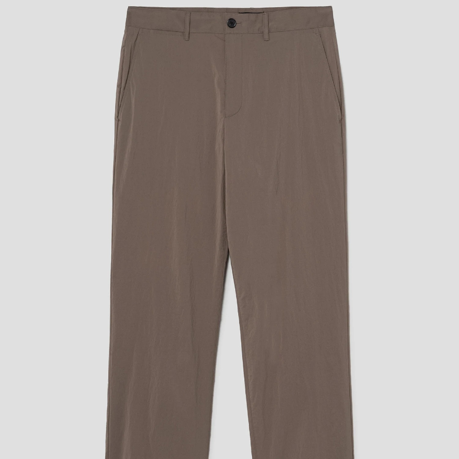 Theory Men Nylon Texture Viggo Pants - Walnut