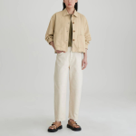 JAJU Cotton Collar Jacket – Beige