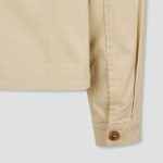 JAJU Cotton Collar Jacket – Beige