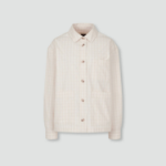 JAJU Cotton Check Jacket – Ivory