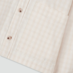 JAJU Cotton Check Jacket – Ivory