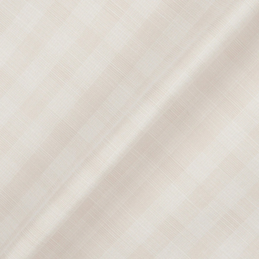 JAJU Cotton Check Jacket – Ivory