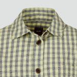 JAJU Cotton Check Jacket – Yellow