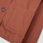 JAJU Cotton Collar Jacket – Brick