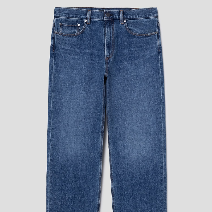 Theory Men Beryl Denim Straight Jeans - Mid Blue