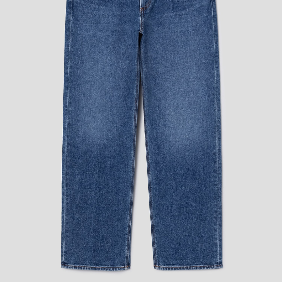 Theory Men Beryl Denim Straight Jeans - Mid Blue