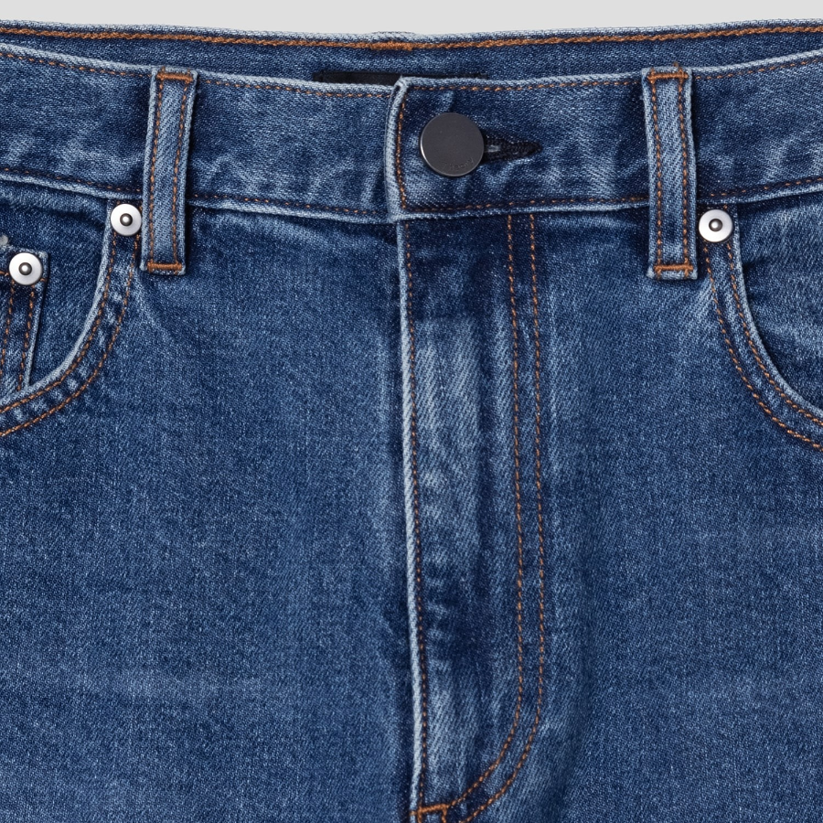 Theory Men Beryl Denim Straight Jeans - Mid Blue