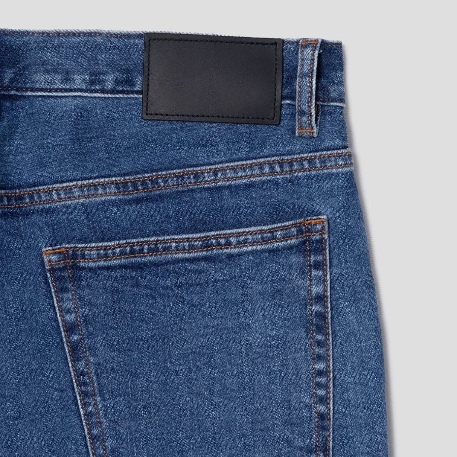 Theory Men Beryl Denim Straight Jeans - Mid Blue