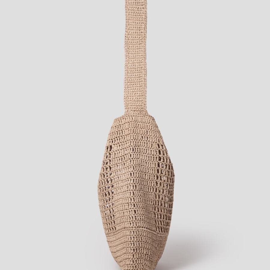 JUUN.J Raffia Shoulder Bag – Beige