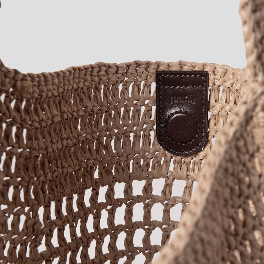 JUUN.J Raffia Shoulder Bag – Beige