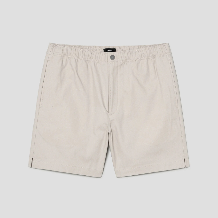 Theory Men Canvas Stretch Easy Short - Sand