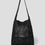 JUUN.J Raffia Shoulder Bag – Black