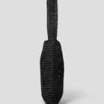 JUUN.J Raffia Shoulder Bag – Black