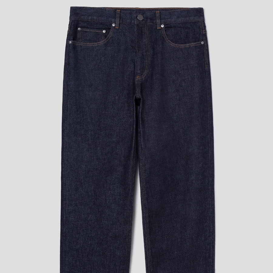 Theory Men Beryl Denim Straight Jeans - Rinsed Indigo