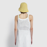 JAJU Crochet Layered Dress – White