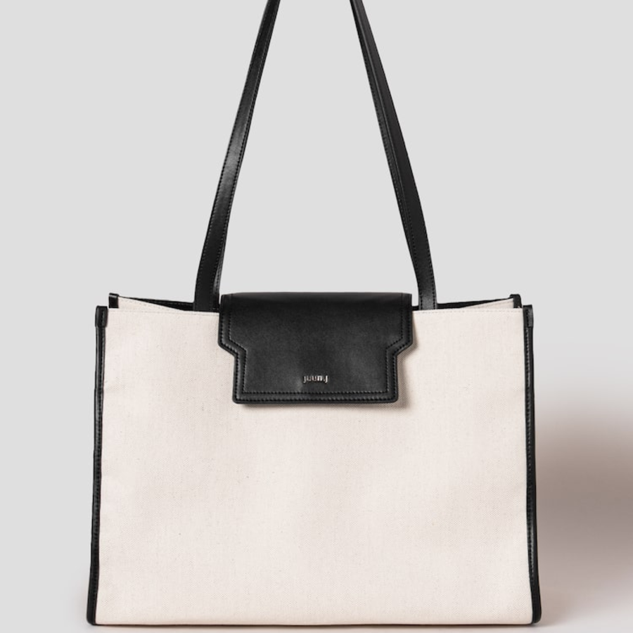 JUUN.J Canvas Shopper Bag – Бежевый