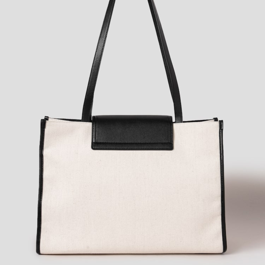 JUUN.J Canvas Shopper Bag – Бежевый