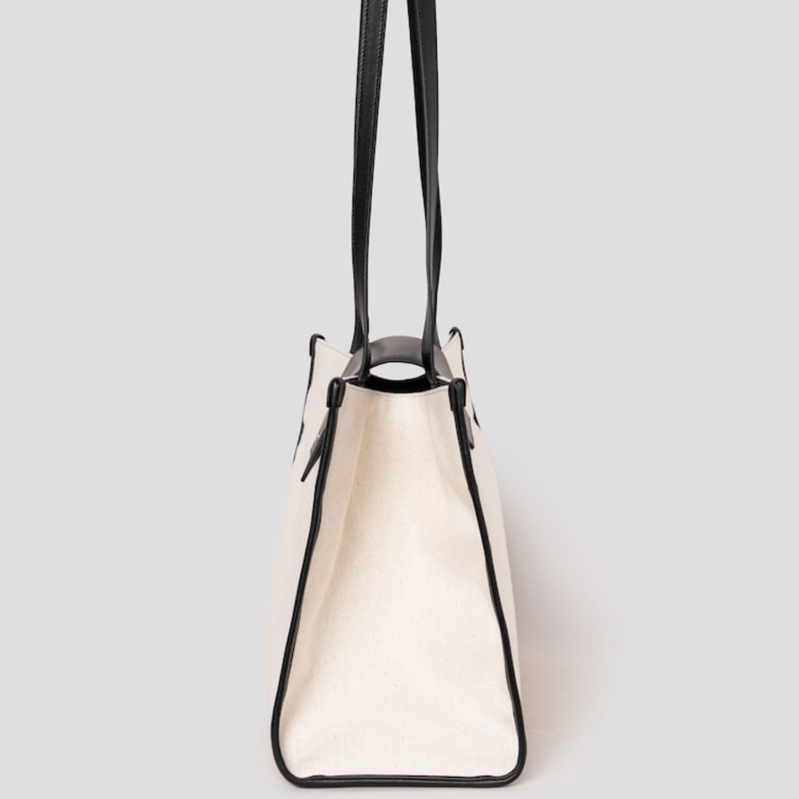 JUUN.J Canvas Shopper Bag – Бежевый