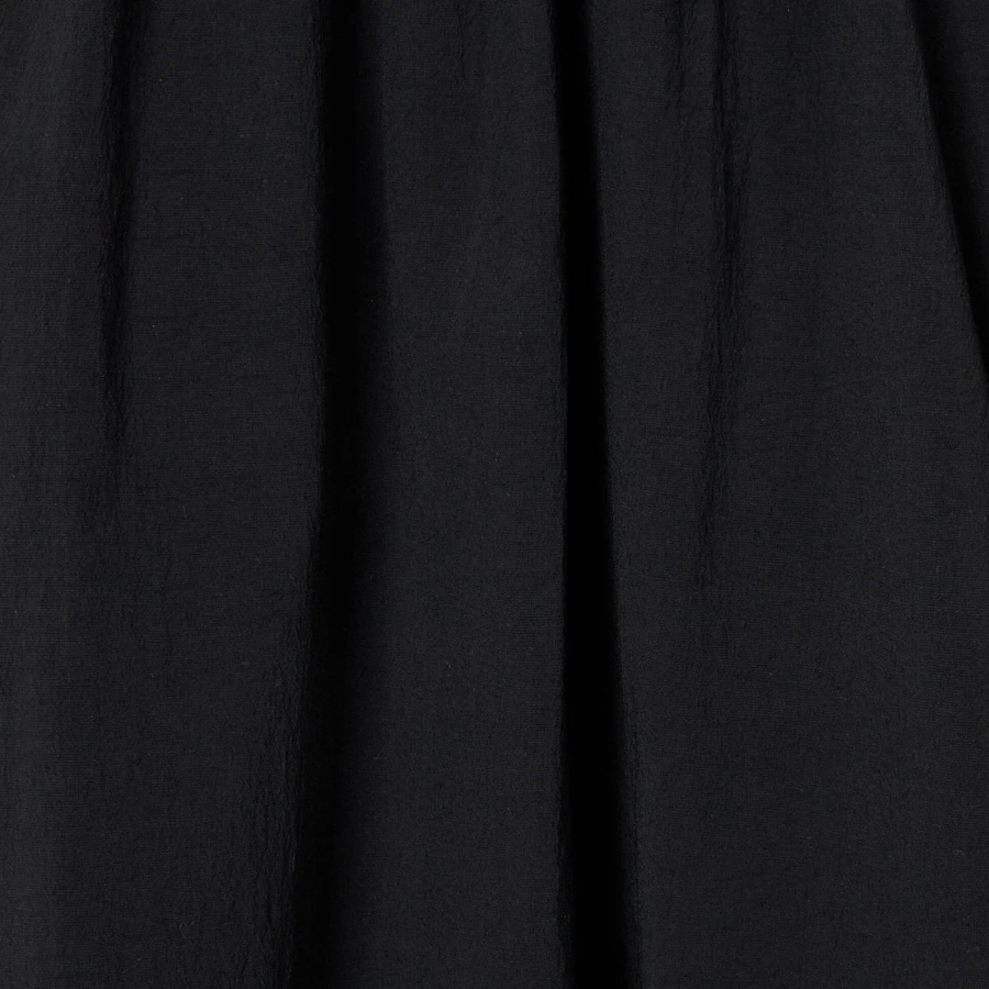 JAJU Square Texture Waist String Dress – Black