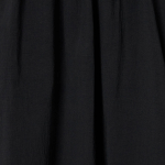 JAJU Square Texture Waist String Dress – Black