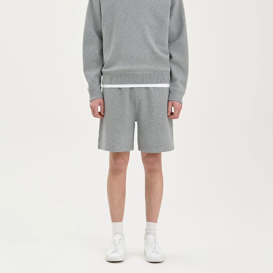 Theory Men Light Bilen Sweat Short - Melange Grey