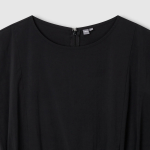 JAJU Sagasag Shirring Sleeveless Dress – Black