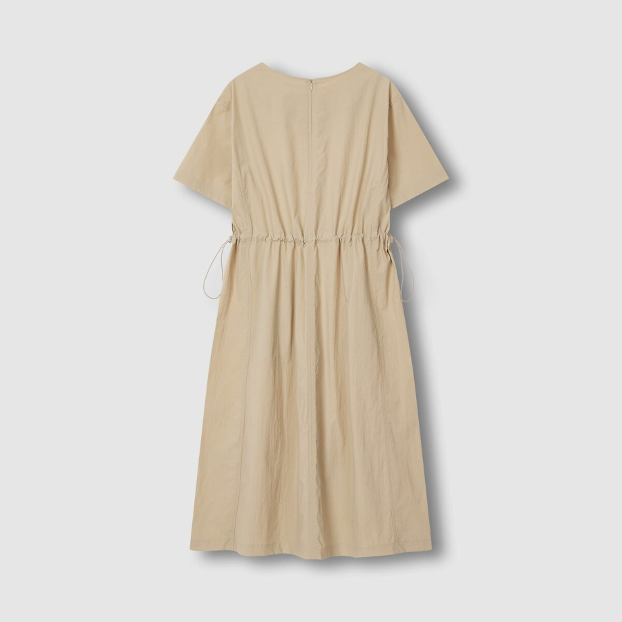JAJU Sagasag Waist String Dress – Beige