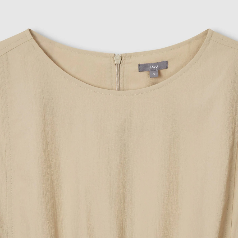 JAJU Sagasag Waist String Dress – Beige