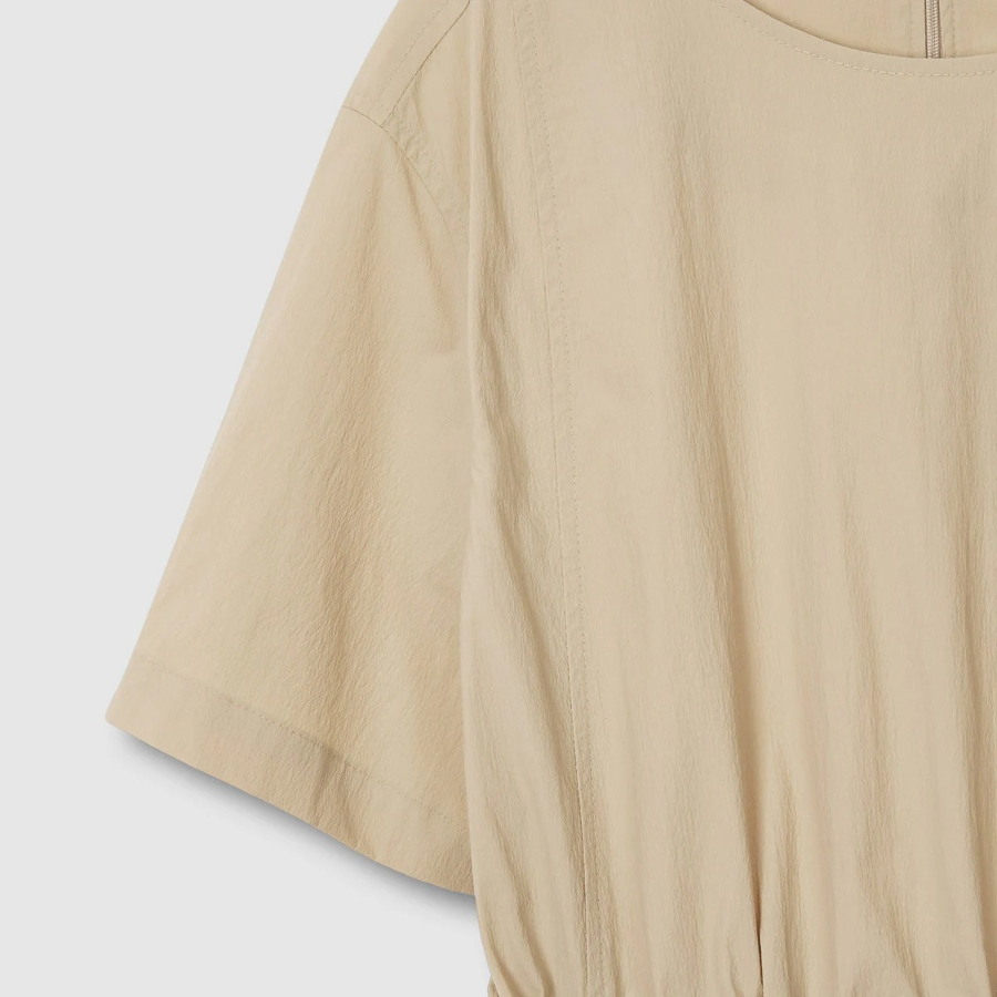 JAJU Sagasag Waist String Dress – Beige