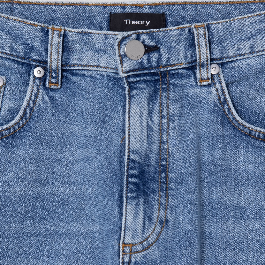 Theory Men Beryl Denim Borough Jeans - Washed Indigo Lt