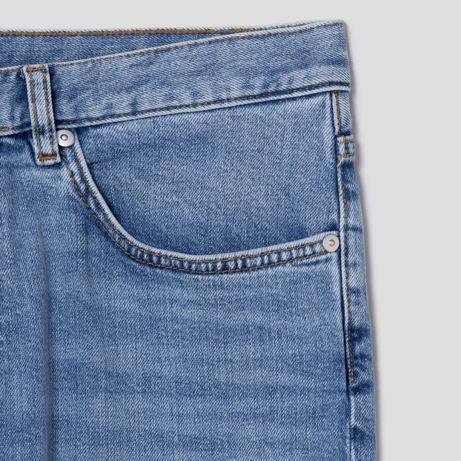 Theory Men Beryl Denim Borough Jeans - Washed Indigo Lt