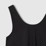 JAJU Crisp Tiered Bustier Dress – Black