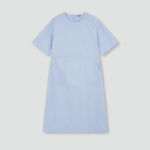 JAJU Crisp Stitch Short-Sleeve Dress – Sky Blue