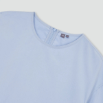 JAJU Crisp Stitch Short-Sleeve Dress – Sky Blue