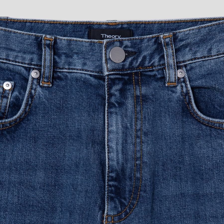 Theory Men Beryl Denim Borough Jeans - Washed Indigo Medium