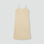 JAJU Linen Blended Bustier Dress – Beige