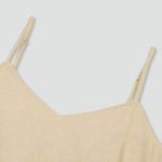 JAJU Linen Blended Bustier Dress – Beige