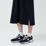 JAJU Cotton String Short-Sleeve Dress – Black