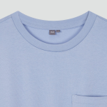 JAJU Cotton String Short-Sleeve Dress – Blue