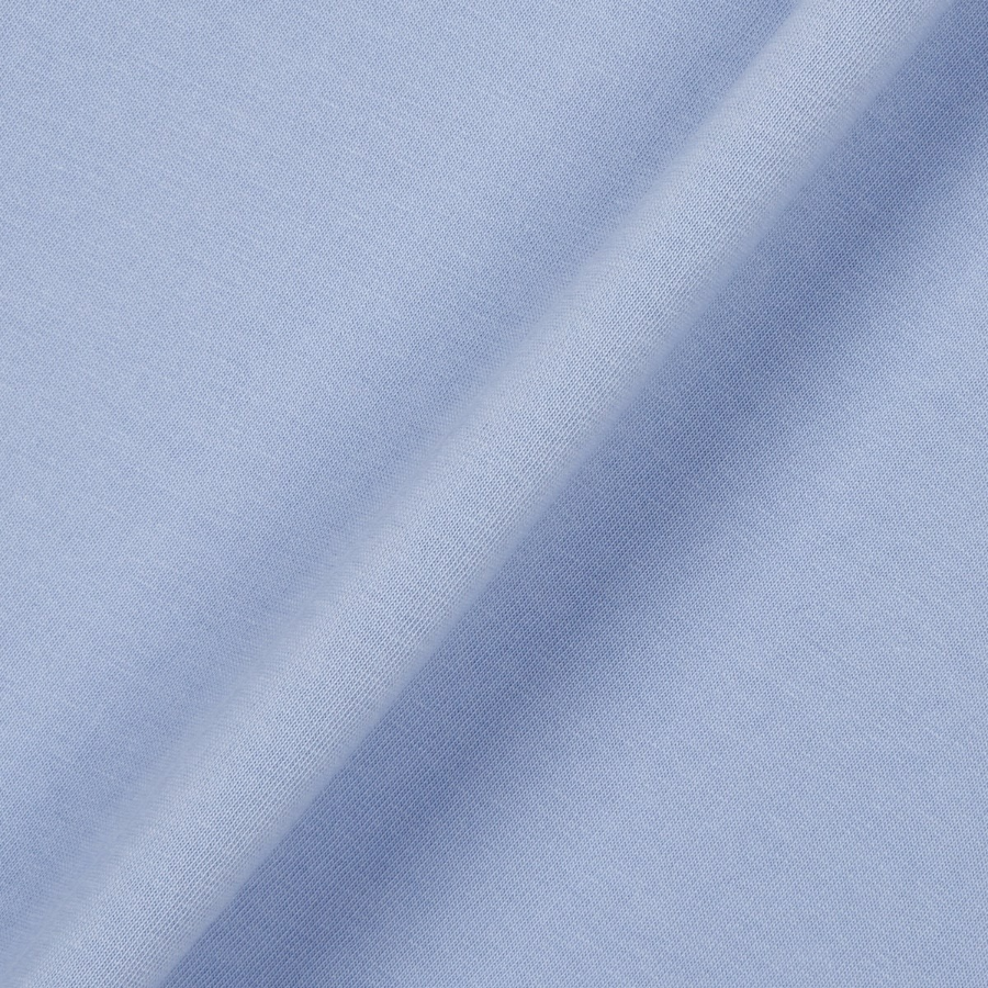 JAJU Cotton String Short-Sleeve Dress – Blue