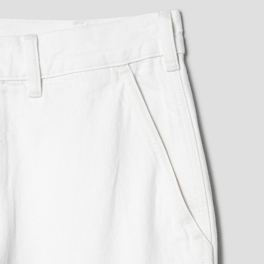 Theory Men Twill Denim Carpenter Jeans - Soft White