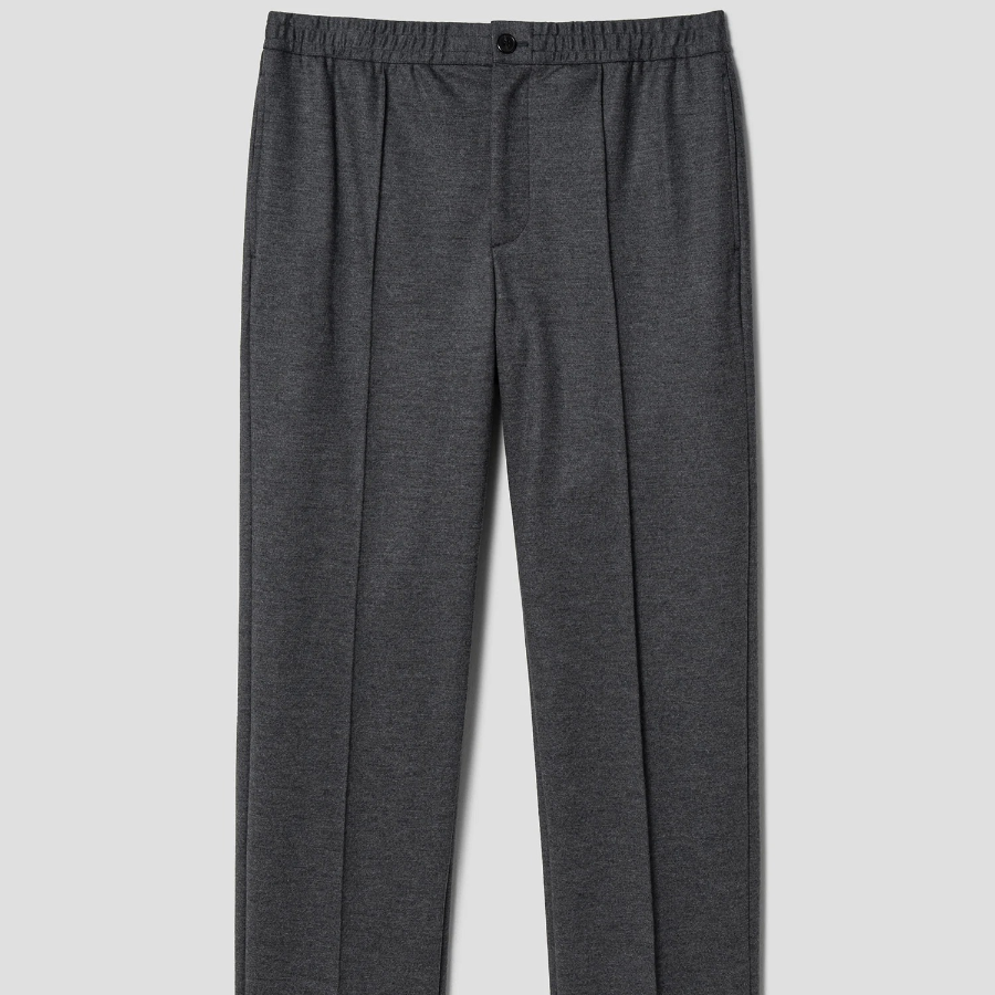 Theory Men Woodmere Straight Pants - Dark Ash Melange