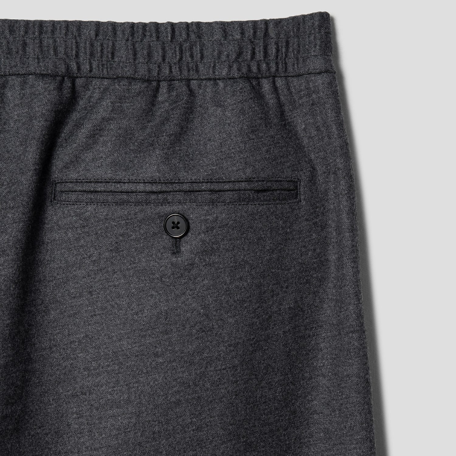 Theory Men Woodmere Straight Pants - Dark Ash Melange