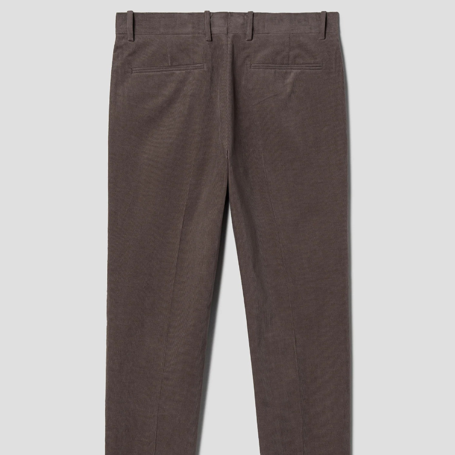 Theory Men Stretch Cord Zaine Pants - Dark Taupe